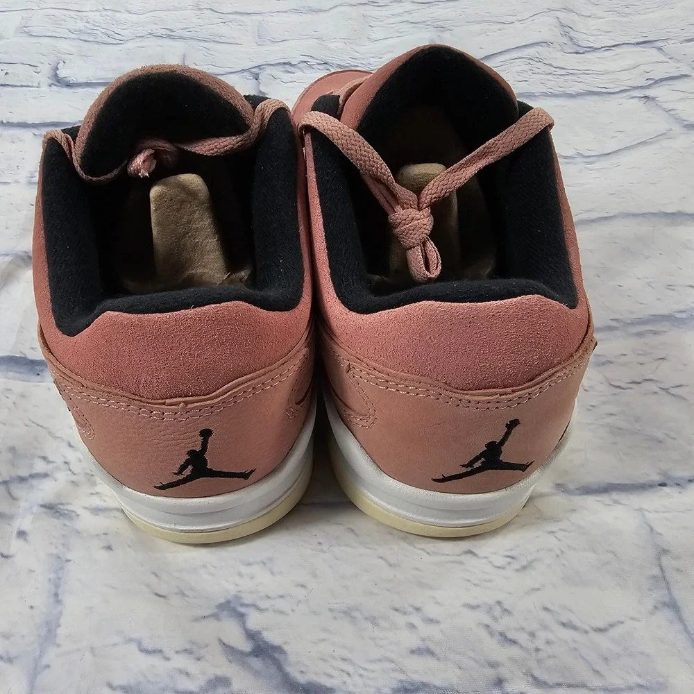 Jordan Flight Court Sneakers Mens 10.5 Rust Pink Suede HF3255-601 Low Top Shoes